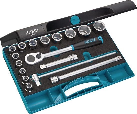 HAZET Dopsleutelset 1/2" 17-dlg - EAN: 4000896045891