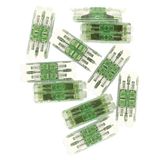 EMOS - 10 stuks directe verbindingsklem met hendel Duo, 4 x 0,2-4 mm2-2 x 2-aderige doorgangsconnector met hendel - schroefloze koppeling van alle geleidersoorten, met CuSn-contacten - transparant
