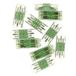 EMOS - 10 stuks directe verbindingsklem met hendel Duo, 4 x 0,2-4 mm2-2 x 2-aderige doorgangsconnector met hendel - schroefloze koppeling van alle geleidersoorten, met CuSn-contacten - transparant