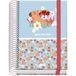 Dohe - Schoolagenda 2026 2027 - September tot Juni, Dag Per Pagina, A6 (12x17 cm), Hardcover, Spiraalbinding en Elastiek, 2 Pagina’s Stickers, Spaans en Engels - Capi Flower