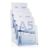 Brochurehouder Taymar Brochurehouder A5 staander viertraps brochurestandaard flyerhouder flyerstandaard
