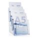Brochurehouder Taymar Brochurehouder A5 staander viertraps brochurestandaard flyerhouder flyerstandaard