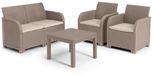Allibert by KETER SanRemo Loungeset Cappuccino 4 personnes