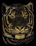 Royal & Langnickel GOLF23 GOLD ENGRAVING BENGAL TIGER