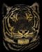Royal & Langnickel GOLF23 GOLD ENGRAVING BENGAL TIGER