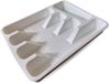 Unyqoos® Organiseur de couverts pratique et en plastique pour un tiroir de cuisine organisé