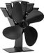 Homelife Zephyr Kachelventilator, 4 bladen, thermo-elektrisch, stil, efficiënt