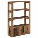 vidaXL Dressoir Oud hout 30 x 80 x 119,5 cm Bewerkt hout