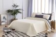 Todocama Dekbed met ruitpatroon, 250 x 260 cm, beige