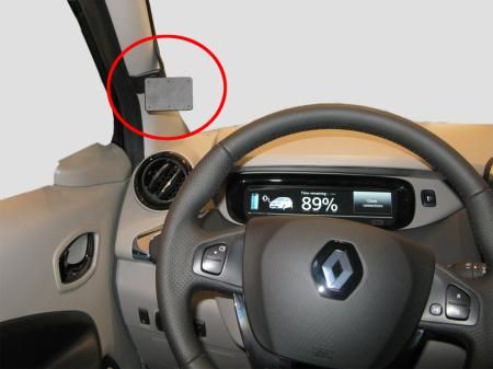 Brodit ProClip 805046 - Houder voor Renault Zoe (2014-2019) - Zwart