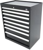 Merkloos / Sans marque HBM 8 Laden Profi Gereedschapskast 88 x 58 x 100 cm zwart