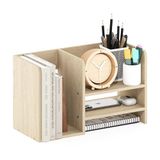 Furinno Desktop Storage Organizer, Engineered Wood, Bauhaus Eiken, 2 Planken Ruimte