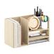 Furinno Desktop Storage Organizer, Engineered Wood, Bauhaus Eiken, 2 Planken Ruimte