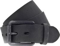 Vanzetti Leren Riem Denim Love 40mm Full Leather Belt W105 Black Zwart