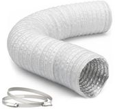 PromoHome Tuyau d'évacuation 5 mètres Ø 125 mm avec 2 colliers de serrage en acier inoxydable