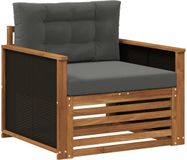 vidaXL Tuinbank Midden Sofa Naturel