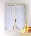 douceur d'intérieur 1361131 Voile Uni paar Pompon Polyester Wit 60 x 160 cm