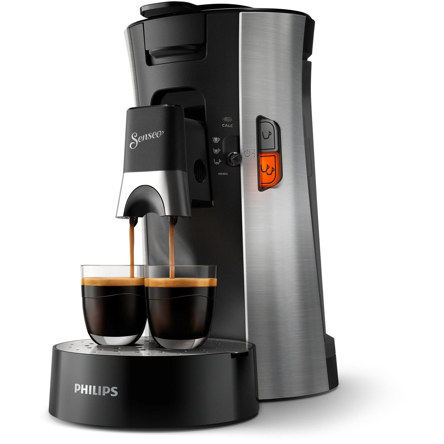 Senseo Philips Senseo Select CSA250/10 - Koffiepadmachine - Zwart/RVS