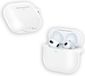 ShieldCase Siliconen Hoesje met Koordje Geschikt voor Apple AirPods 4 - Wit