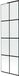 Mexen Next L badwand 1-vleugelig 60 x 150 , zwart rooster, wit - 895-060-000-03-77-20