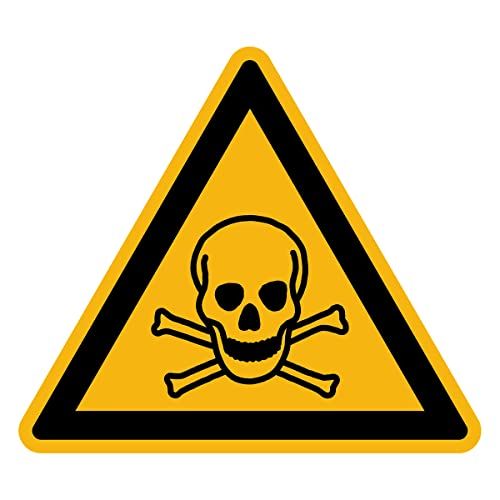 Ambiance Sticker Stickers - Waarschuwing - Driehoekig - 5x5cm - ISO7010 - Waterdicht & UV-bestendig
