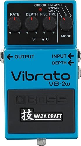 Boss Audio Systems VB-2W Vibrato Electric Guitar FX Pedal, authentieke vibrato-expressie, de ultieme BOSS-klankervaring