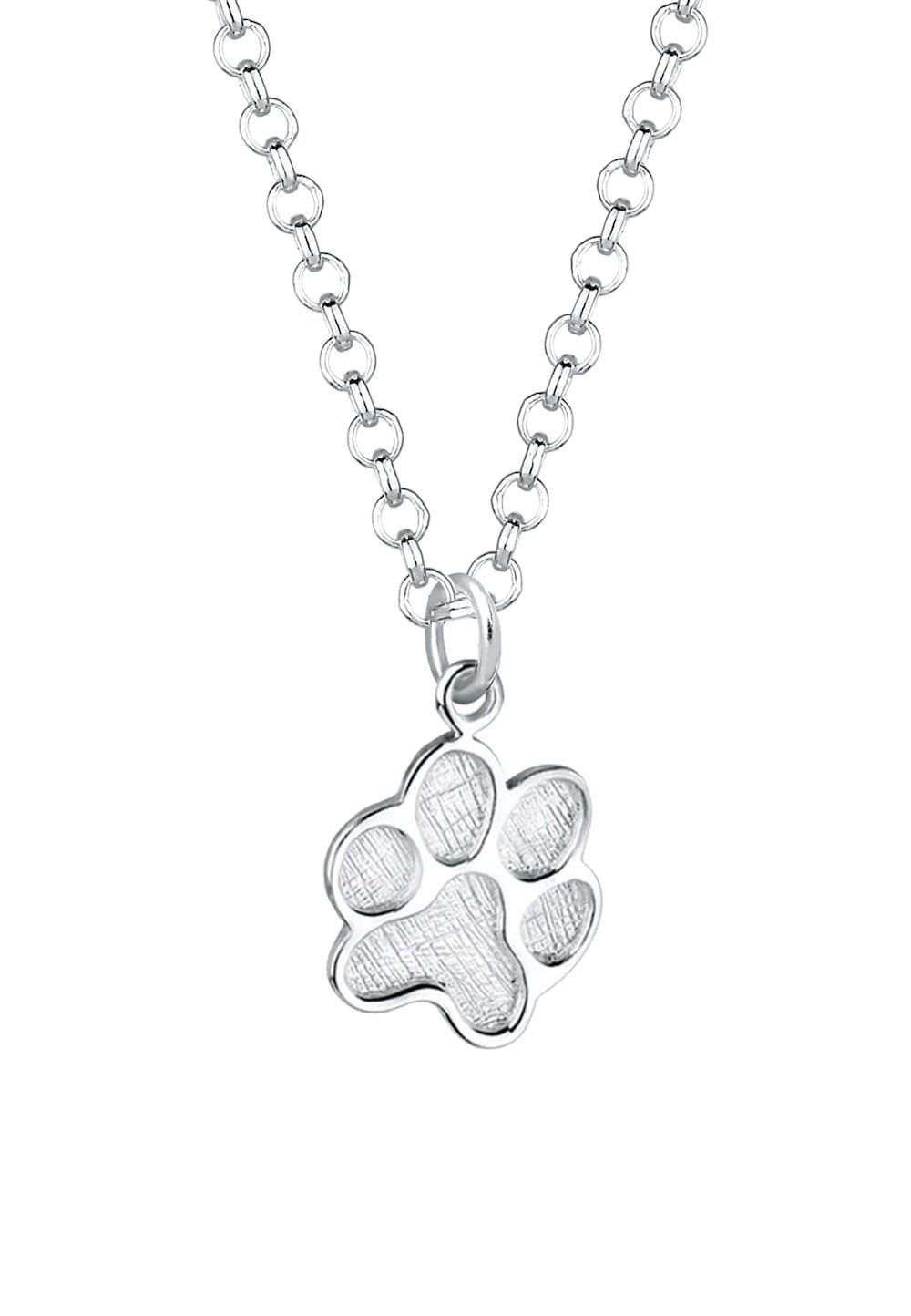 Elli Halsketting Damespoot Zwart Emaille 925 Sterling Zilver