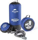 Merkloos / Sans marque Wan GmbH Draagbare Camping Douchetas Mobiele Buitendouche met Voelpomp 11L Blauw Plastic