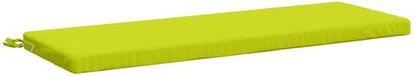 vidaXL Coussin de banc SOEST 100% Polyester Vert vif 100 x 40 x 5 cm