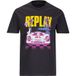 REPLAY T-Shirt 'Racing Car' gelb / rosa / schwarz