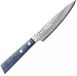 Yaxell BLUE BREEZE Universeelmes – 12 cm – MOVAX Staal – Gehamerde Afwerking – Blauw Pakkahout