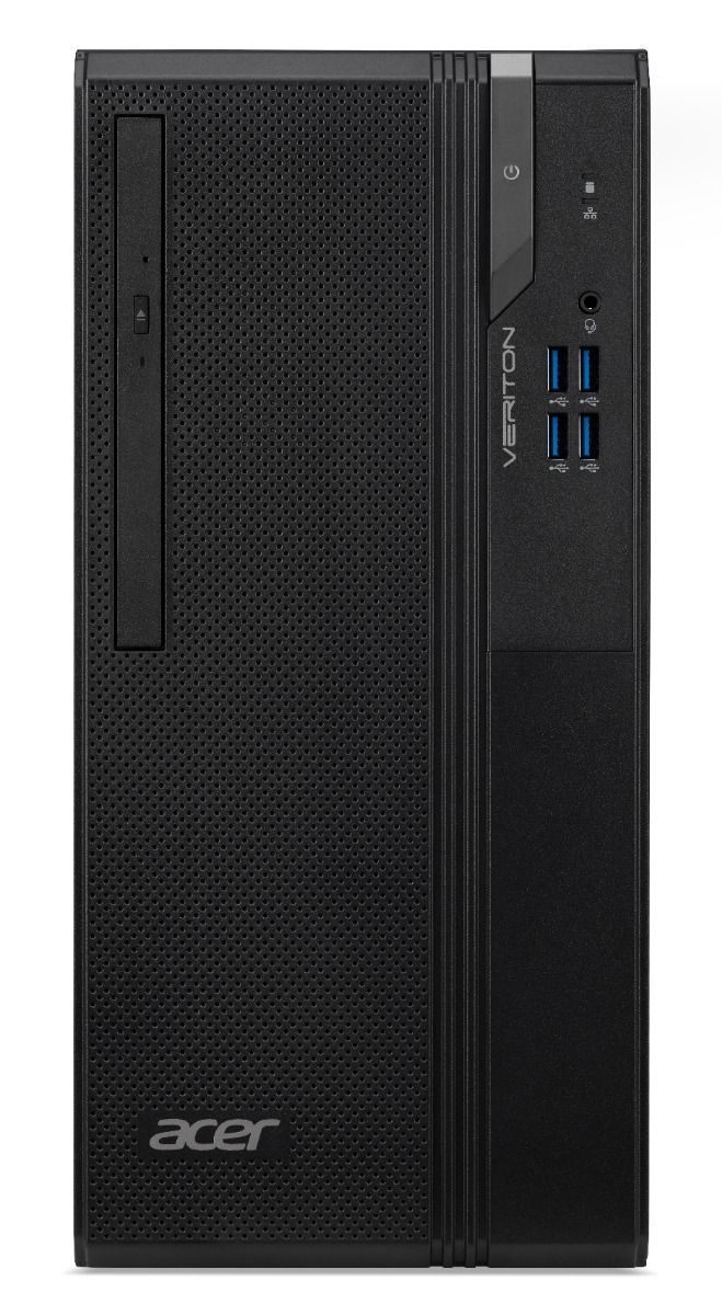 Acer Veriton S2690G - Micro Tower PC - Intel Core i3-12100 - 8GB RAM - 256GB SSD - Windows 11 Pro - Zwart