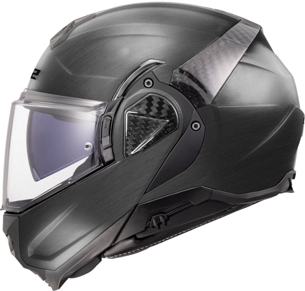 LS2 FF910 Advant II Jeans Titanium Systeemhelm - Maat L - Helm