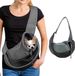 Merkloos / Sans marque Bol Honden Draagtas - Zwart / Grijs - Polyester/Kunstleer - S - 33 x 23 x 2 Cm