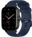 Strap-it Bracelet de montre connectée en silicone - Convient pour Amazfit GTS 2 - Bleu foncé