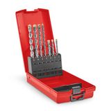 kwb SDS Plus Boorset SDS Plus hamerboorset (7-delig, Ø 5/6/6/8/8/10/12 mm x 110/160 mm, met 4 x hardmetalen snelsnijder voor beton, steen en metselwerk)