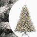 vidaXL Kunstkerstboom met kerstbal 150 cm 150 LED's Warmwit