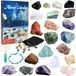 Edelsteen adventskalender - 24 jours - Agate colorée et turquoise - Enfants et adultes - Cadeau de Noël