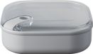 Omada - Pull Box Lunchbox Vierkant Laag 1 liter - Polypropyleen - Grijs