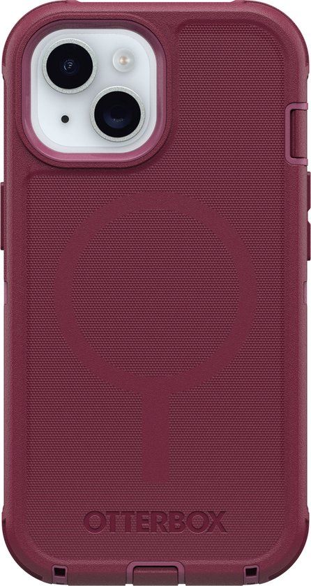 OtterBox Defender Series voor MagSafe Back Cover - Apple iPhone 15 - Foxberry - Rood