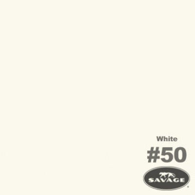 Savage Savage Achtergrondrol White (nr 50) 2.18m x 11m