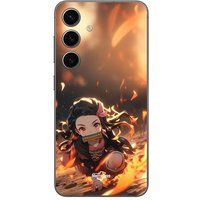 Maniacase Etui Samsung Galaxy S24 plus Demon Slayer Nezuko 3D kunst anime Manga kopie