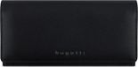 Bugatti Mira Portemonnee RFID-bescherming Leer 19 cm - Dames - Horizontaal - Zwart