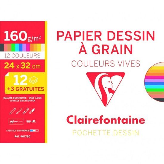 Clairefontaine Grofkorrelig Kunstenarespakket