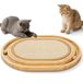 Gimars Interactieve 2-in-1 Sisal Krabplank Kat Ovaal
