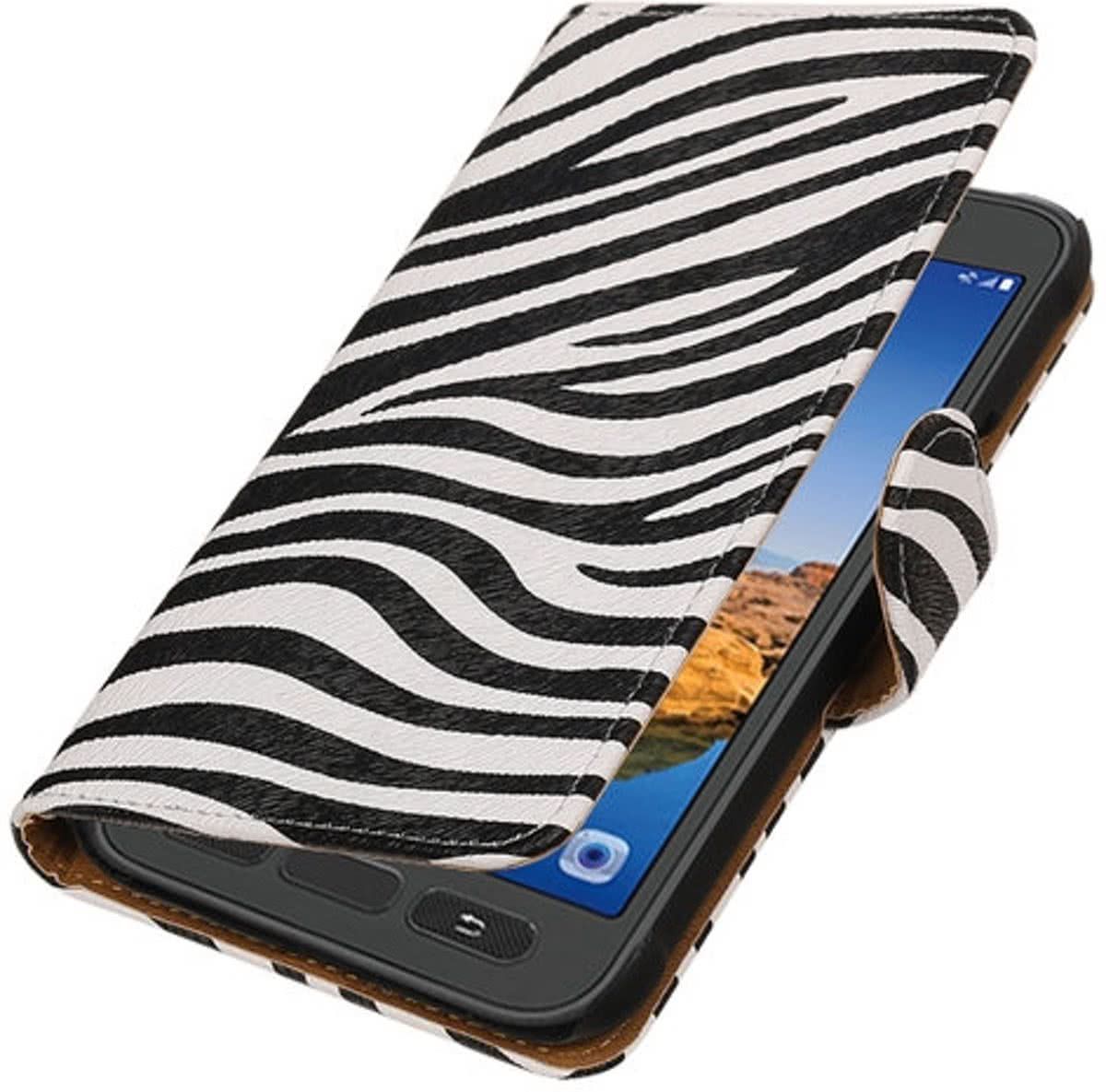 Best Cases Zebra booktype wallet cover hoesje voor Samsung Galaxy S7 Active - 8718883796881