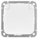 OPUS® 1 geaard stopcontact premium met klapdeksel, kleur alpinewit