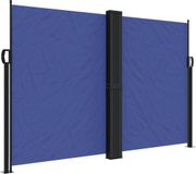 vidaXL Windscherm uittrekbaar 160x600 cm blauw