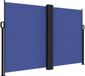 vidaXL Windscherm uittrekbaar 160x600 cm blauw