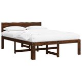 vidaXL Tweepersoonsbed ROSTOCK Donkerbruin 120 x 190 cm